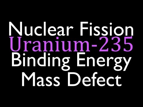 Mass Defect & Binding Energy (4 of 7), Fission of Uranium 235