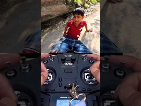 Drone Prank Gone Wrong 😱 || Kid Crying With Fear 🤣 || #short #drone #prank #funny