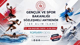🚨 SÖZLEŞMELİ ANTRENÖR ALIMI! | Gençlik ve Spor Bakanlığı 2026 İş İlanı 🏆🇹🇷   #Sp