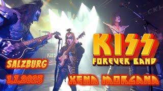 KISS Forever Band und Xena Morgana live in Salzburg Rockhouse am 1.7.2023 spielen KISS - War Machine