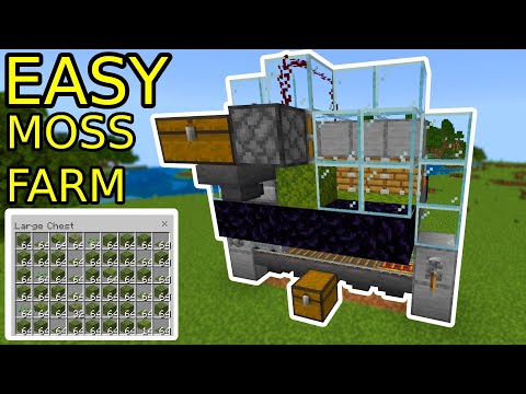 EASY & SMALL MOSS BLOCK Farm In Minecraft 1.20+ (Bedrock/mcpe/ps4/xbox)