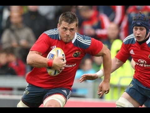 CJ Stander 2nd Try  Zebre V Munster 13th Sept 2013