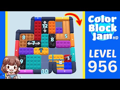 Color Block Jam Level 956 Solution Walkthrough