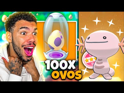 100x OVOS EM 24H & CHOCANDO SHINY E 100% - POKEMON GO | Cris |