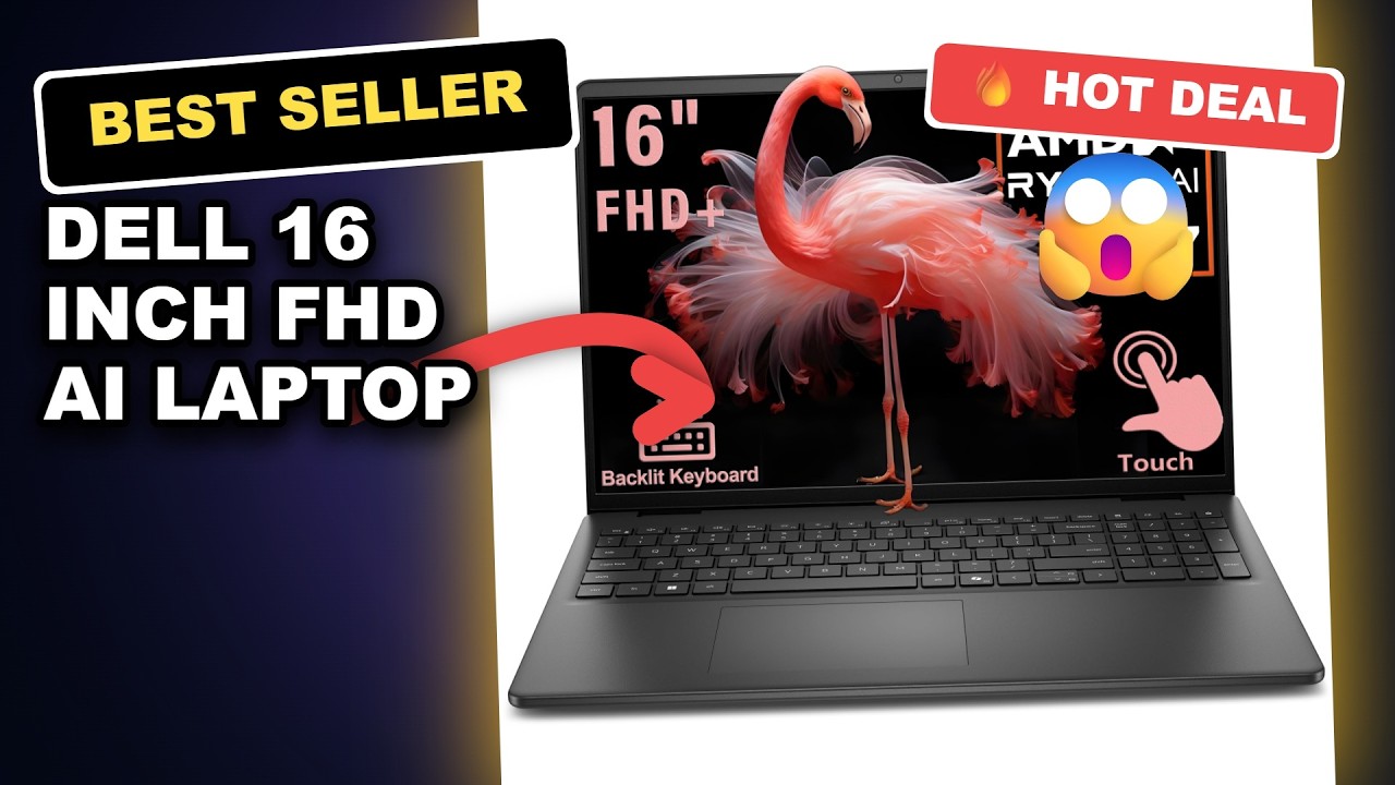 Dell 16 inch FHD AI Laptop Tested: AMD Ryzen 7 170 Performance Review