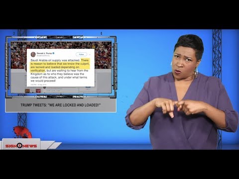 Trump tweets “We are locked and loaded!” (ASL - 9.16.19)