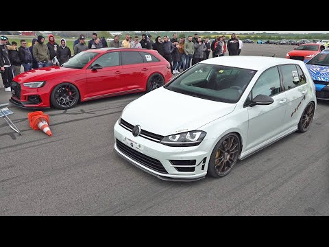 600HP Volkswagen Golf 7 R HPT vs Audi RS4 NARCAR Performance