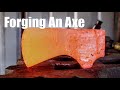 Forging 2.75 lbs Bushcraft / Forestry Axe, No Talking, Blacksmithing Forged In Texas, USA