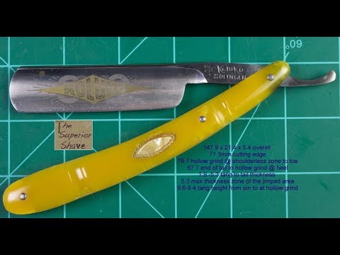 Finest Sheffield Silver Steel Straight Razor Made in Solingen