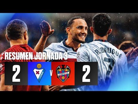 J3 Resumen del partido SD Eibar 2-2 Levante UD | LaLiga Hypermotion 2024/25 | Levante UD