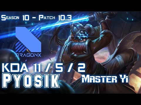 DRX Pyosik MASTER YI vs REK'SAI Jungle - Patch 10.4 KR Ranked