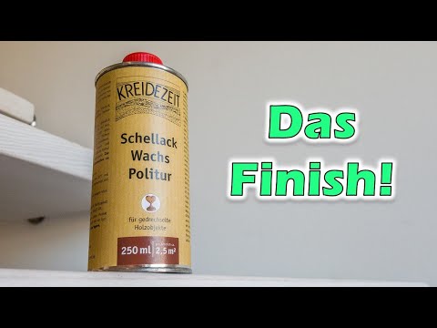 Schellack Wachs Politur für gedrechselte Objekte!