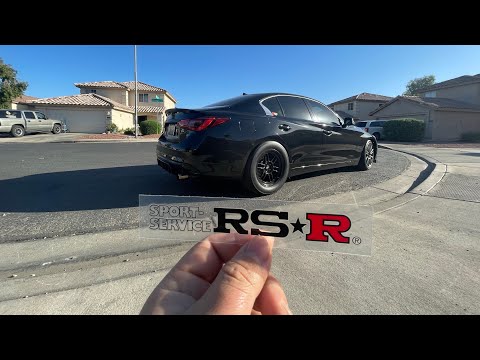 RSR down lowering springs install Infiniti Q50/Q60