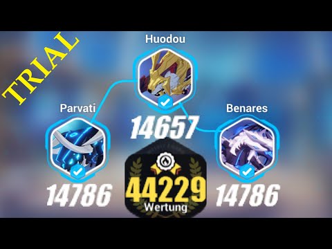 Honkai - Sim Battle Trial (Parvati/Houdou/Benares) - 44229 (14786/14657/14786) w/ Guide
