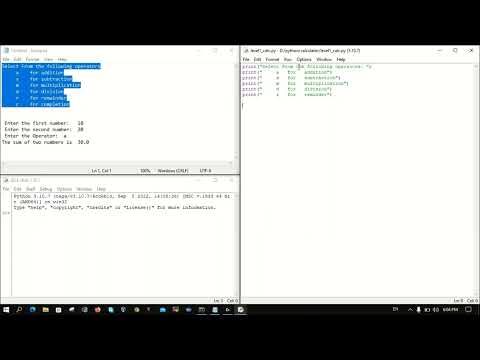 Calculator Using Python Level 1