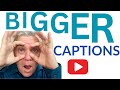 How to Make YouTube CAPTIONS Bigger | Increase SUBTITLE Size on YouTube 2023