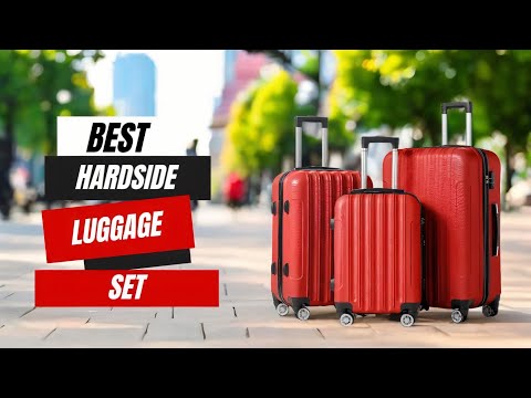 Karl home Luggage Set of 3 Hardside Carry on Suitcase Sets with Spinner Wheels & TSA lock, Portable Lightweight ABS Luggages for Travel, Business - Rose Gold (20/24/28) video review thumbnail