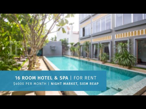 16 Room Hotel Restaurant For Rent - Night Market Area, Siem Reap thumbnail