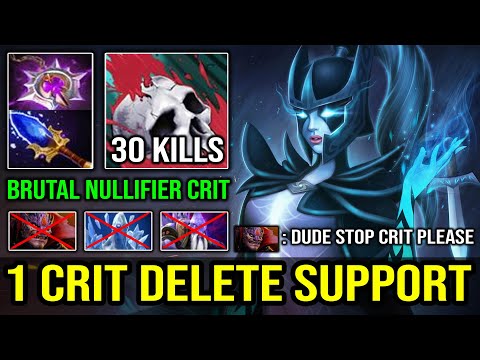 1 CRIT SUPPORT 30Kills Nullifier Phantom Assassin Instant Delete with Fast Farm 958 GPM Dota 2