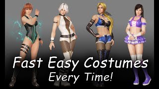 Unlock costumes super fast and easy every time in DOA6 for the PS4.