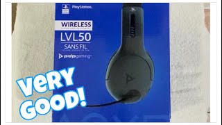 UNBOXING PS4 GAMING HEADPHONES WIRELESS LVL50 SANS FIL STEREO