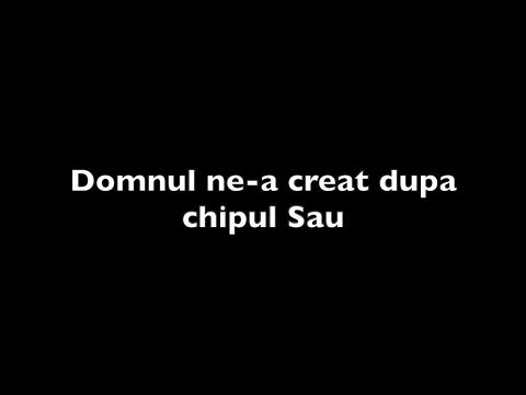 Domnul ne-a creat după chipul sau - Negativ Creștin
