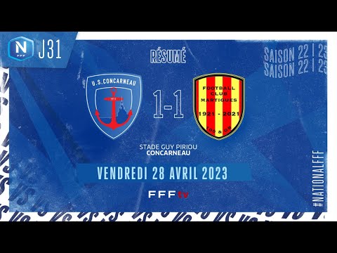 J31 | US Concarneau - FC Martigues (1-1), le résumé | National FFF (2022-2023)
