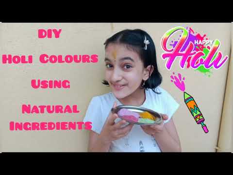 DIY Holi Colours Using Natural Ingredients by Harshini
