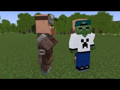 Villagers Hate Zombie - Sad Story - Minecraft Animation