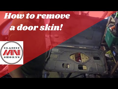 85 Classic Mini Restoration - How to remove a door skin
