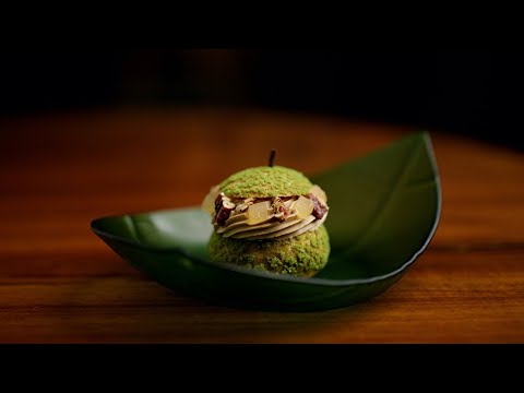 Apple Pâte à Choux with Candied Pecans and Caramel with Atelier Crenn Pastry Chef Juan Contreras