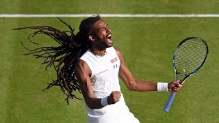 Dustin Brown ☆ 50 crazy winners (forehands, backhands, tweeners, tricks, drop shots...)