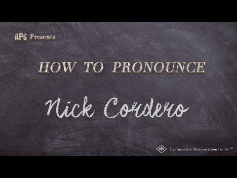 How to Pronounce Nick Cordero (Real Life Examples!)
