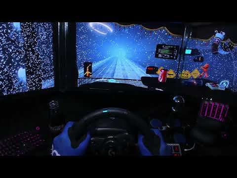 Cabin POV Drive Scania R Frosty Winter Mod ETS2