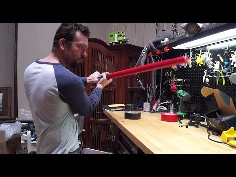 How to make a tough foam light saber in about 10 minutes