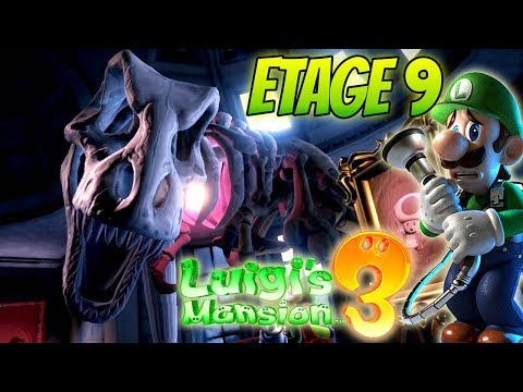 Luigi's Mansion 3 Etage 9 Musée d'Histoire Naturelle T-Rex Dinosaure Boss Nintendo Switch Gameplay
