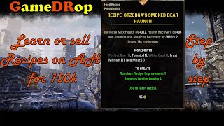 ESO How to get 👉RECIPE: ORZORGA'S SMOKED BEAR HAUNCH Step by step Guide No Commentary