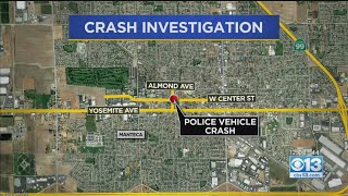 Manteca Police Patrol Vehicle Involved In Crash; No One Seriously Hurt