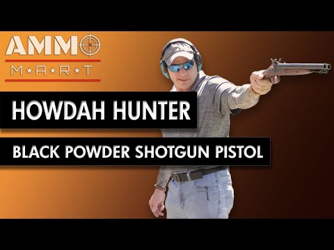 Trying Out the 20 Gauge Davide Pedersoli Howdah Hunter Black Powder Shotgun Pistol