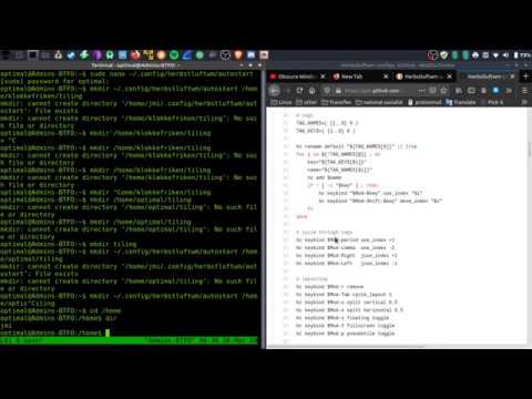Configuring Herbstluftwm a bit.