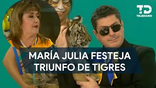 María Julia Lafuente celebra a lo grande triunfo de Tigres en el Clásico Regio 133