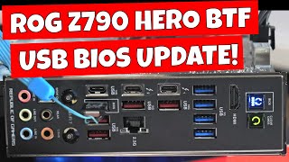 How To USB BIOS Update Flash ASUS ROG Maximus Z790 HERO BTF Without CPU