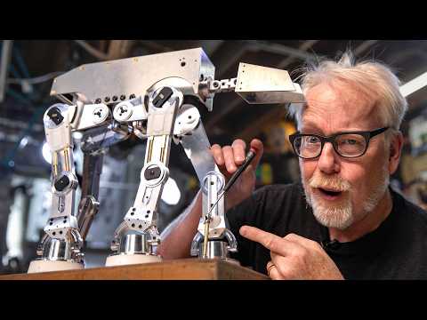 Adam Savage Stunned By This Metal AT-AT Walker Stop-Motion Armature!
