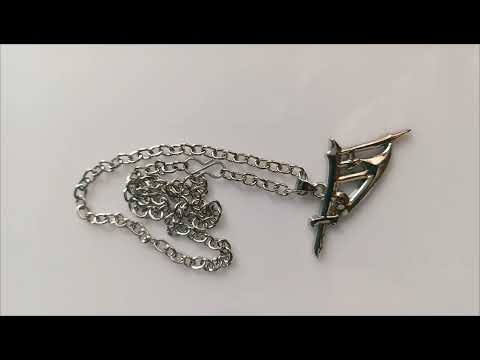 Men brass ram chain pendant set