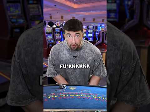 When you sit at a $10 Blackjack Table😭 #casino #blackjack #gambling #betting #comedy #skit #degen