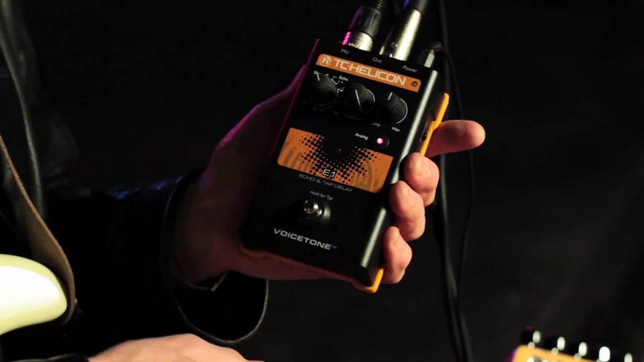 TC Helicon VoiceTone E1 Echo & Tap Delay Pedal