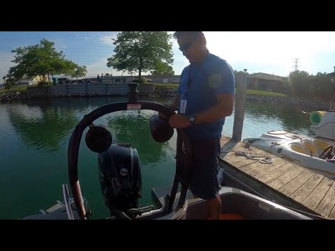 Installing the Pyle 4 in 800w speakers on a boat ski tower