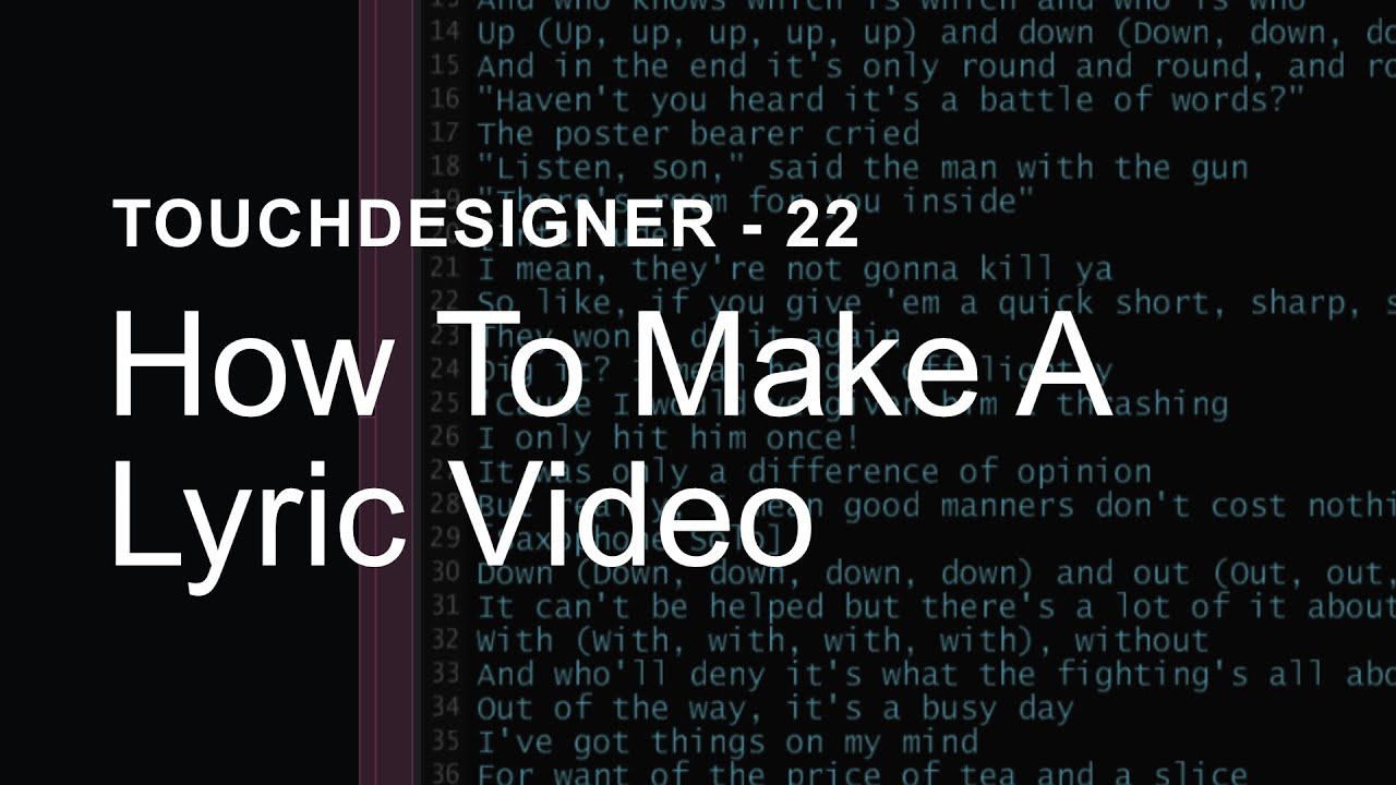 elekktronaut - How To Make A Lyric Video
