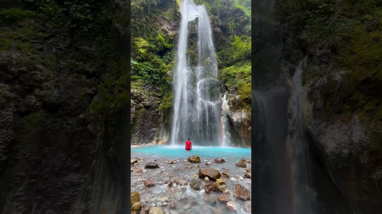 Air Terjun Dua Warna Sibolangit Sumatera Utara#airterjun #waterfall #duawarna #sumut #gucido