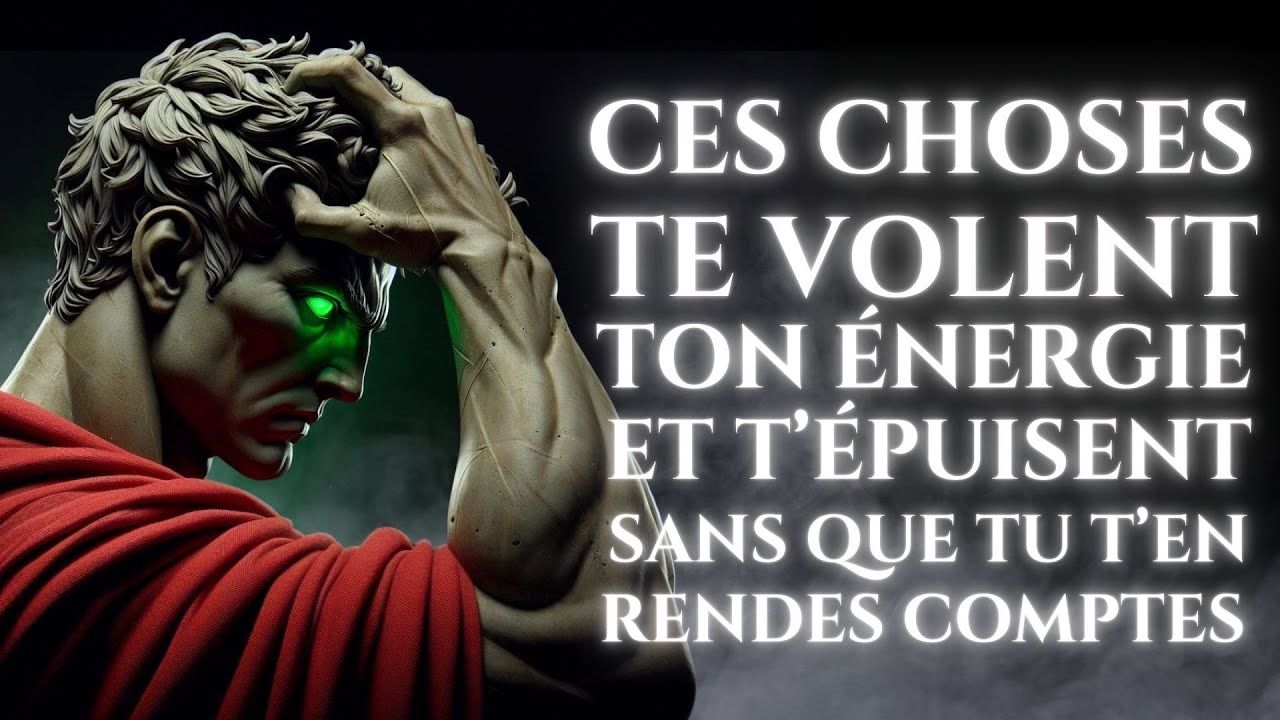 12 CHOSES QUI T'ÉPUISENT ET TE VOLENT TON ÉNERGIE. ÉVITE-LES À TOUT PRIX ! | STOÏCISME
